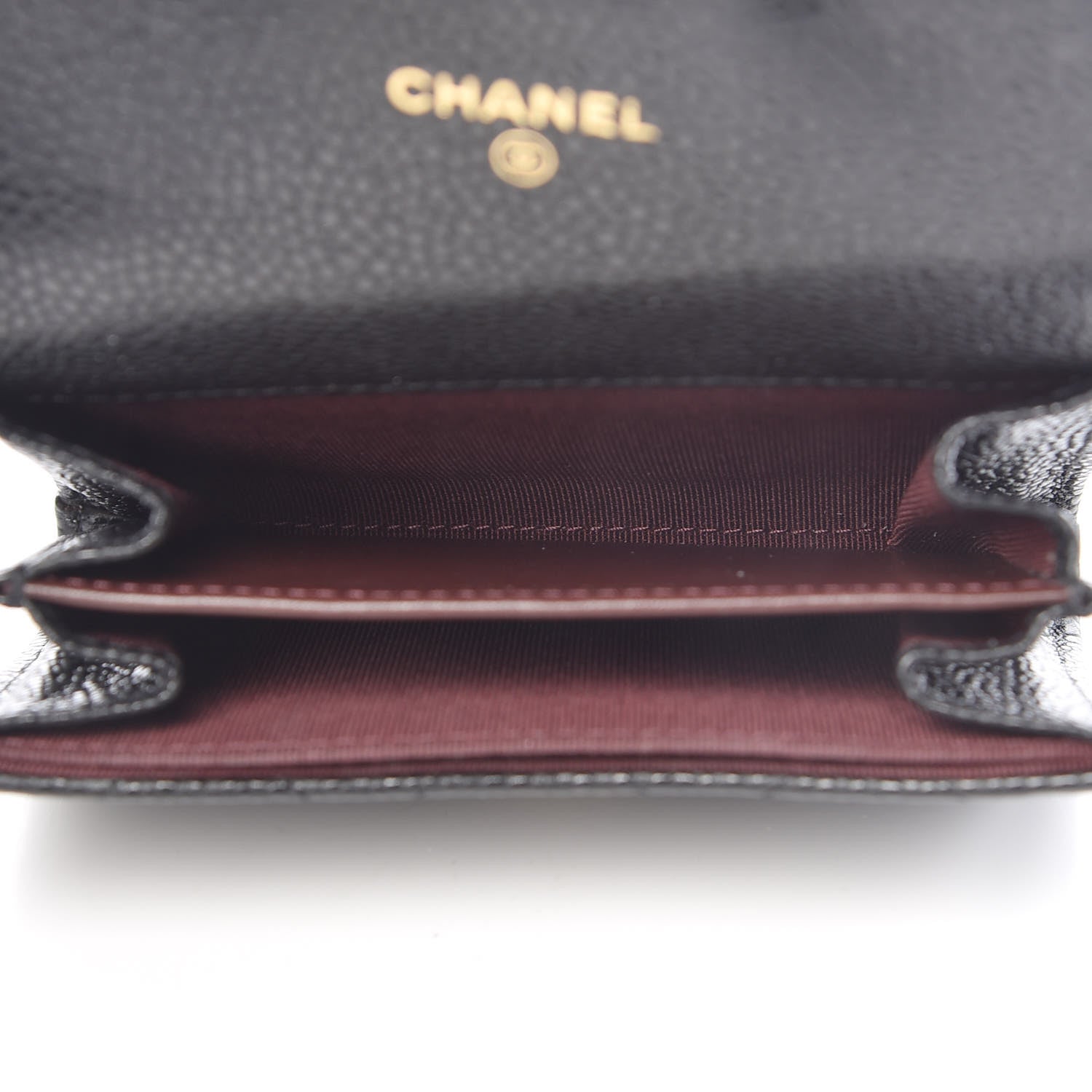 Chanel Caviar Quilted Flap Card Holder Wallet Black 5 of 8