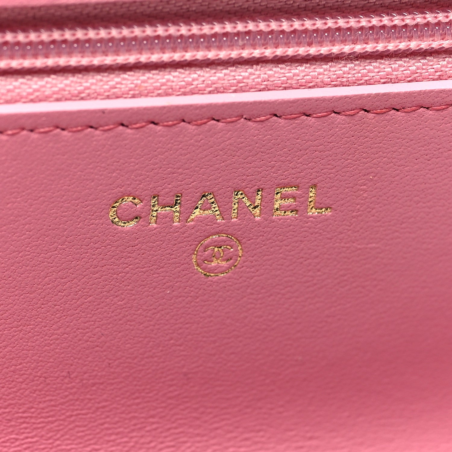Chanel Lambskin Quilted Multicolor Top Handle Wallet On Chain WOC Light Pink 6 of 12
