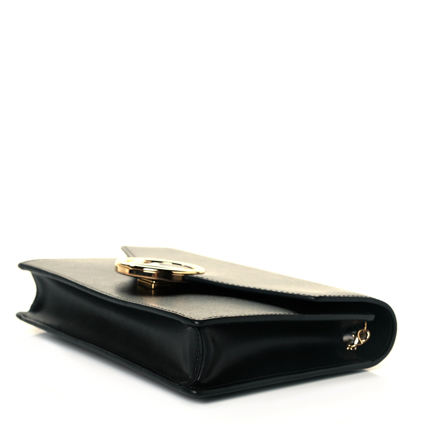 Vitello Liberty Lucido F is Fendi Medium Envelope Wallet on Chain Black