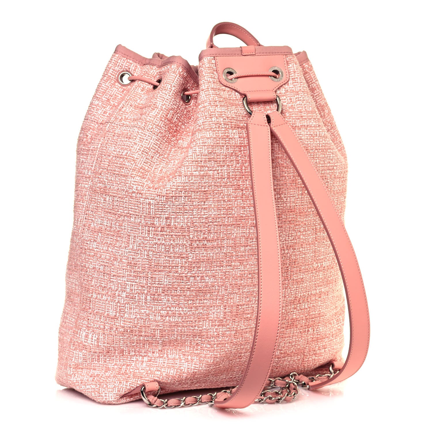 Chanel Canvas Large Deauville Backpack Pink 2 of 12