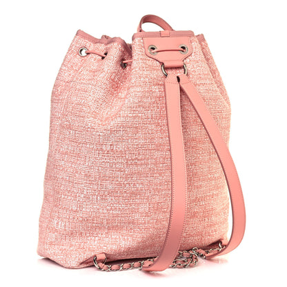 Chanel Canvas Large Deauville Backpack Pink 2 of 12