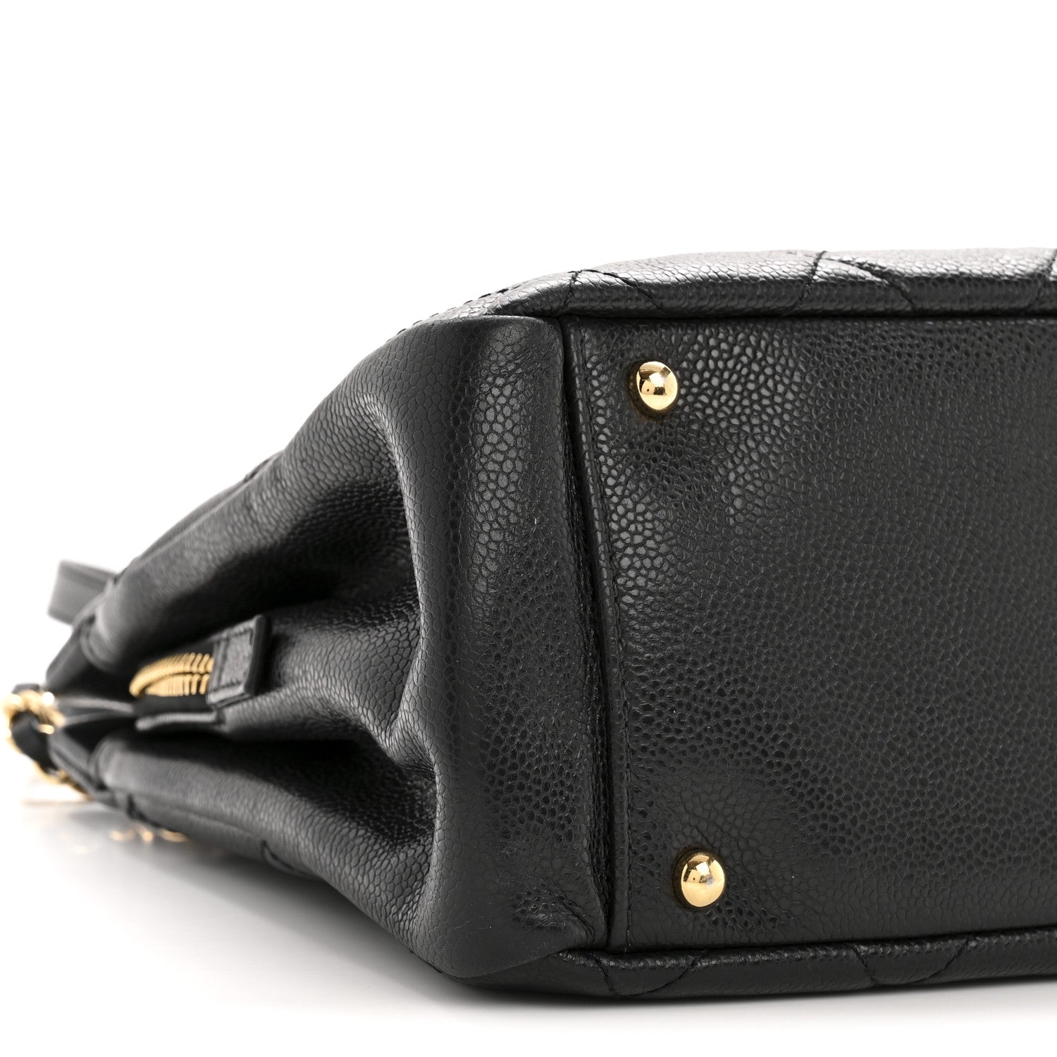 Chanel Caviar Quilted CC Timeless Soft Tote Black 9 of 13