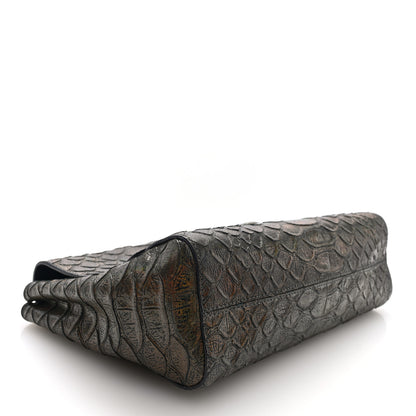 Mulberry Iridescent Nappa Crocodile Embossed Medium Lily Bronze 4 of 9