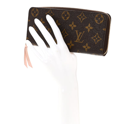 Louis Vuitton Monogram Clemence Wallet Rose Ballerine 2 of 7