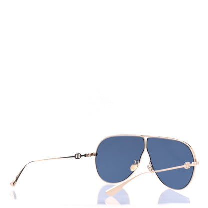 Christian Dior Metal Camp Aviator Sunglasses Gold 4 of 6