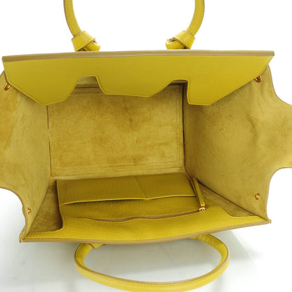 Celine Crisped Calfskin Mini Tie Knot Tote Chartreuse 5 of 7