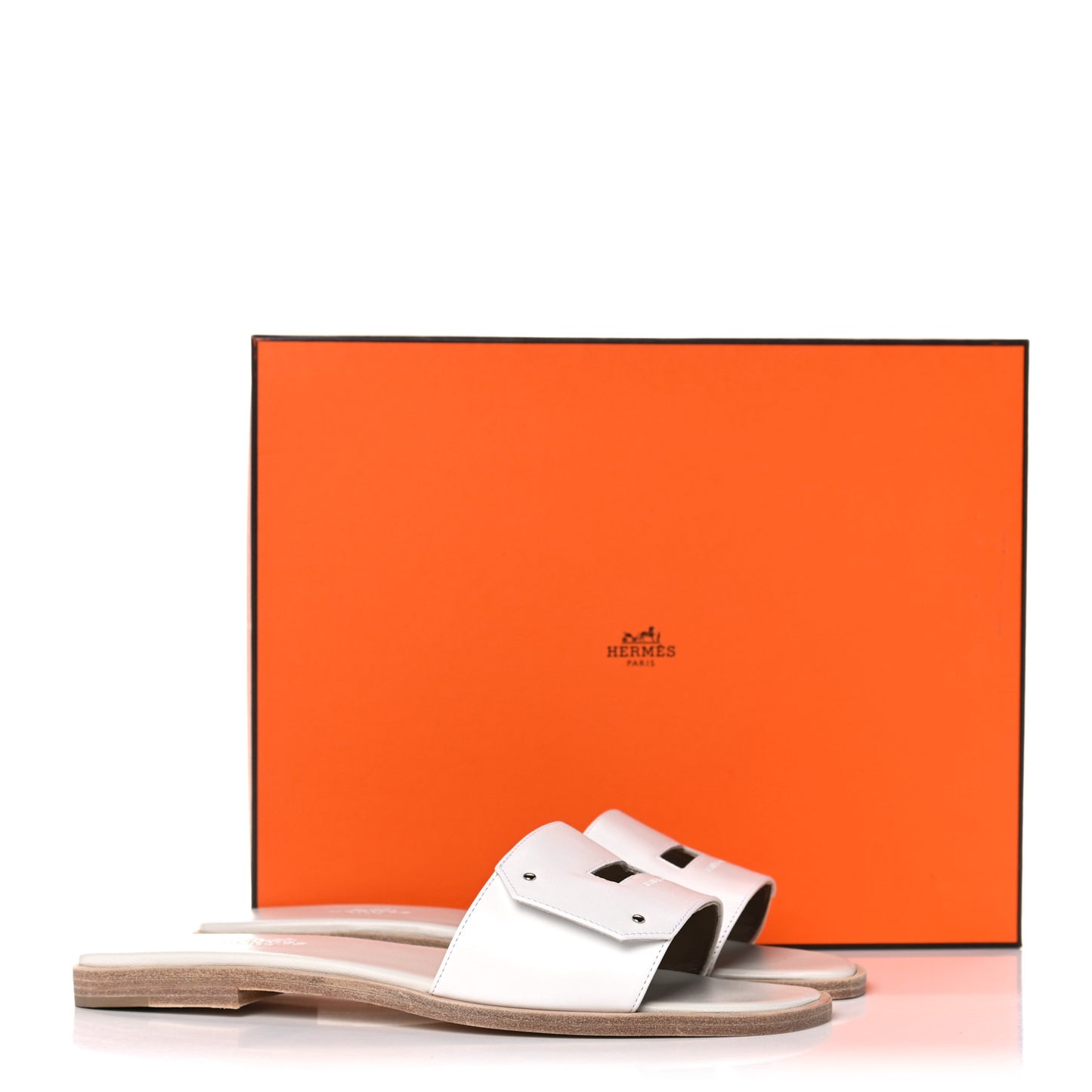 Calfskin View Sandals 37 White
