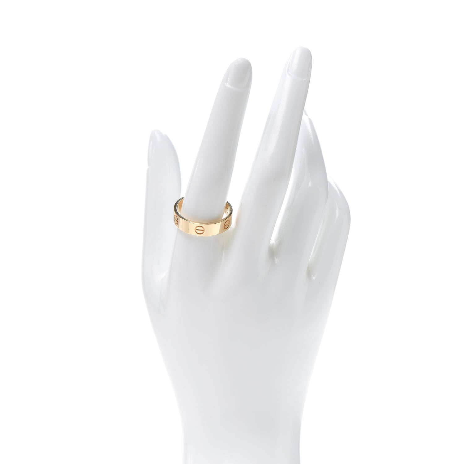 Cartier 18K Yellow Gold 3.5mm LOVE Wedding Band Ring 64 10.75 2 of 5
