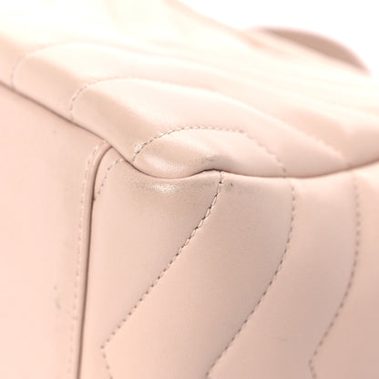 Saint Laurent Calfskin Y Quilted Monogram Small Loulou Bowling Bag Nude Powder 7 of 14