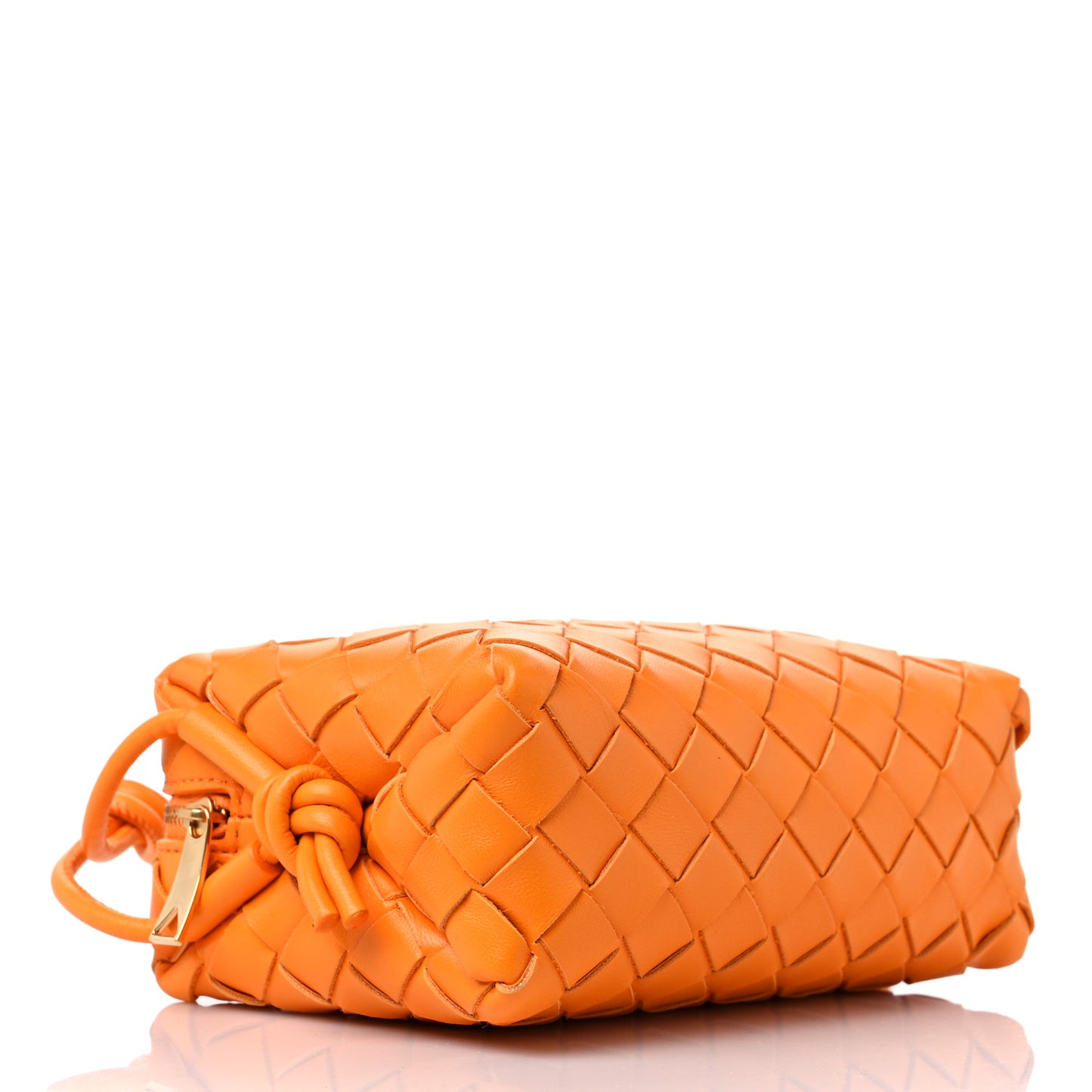 Nappa Intrecciato Mini Loop Camera Bag Tangerine