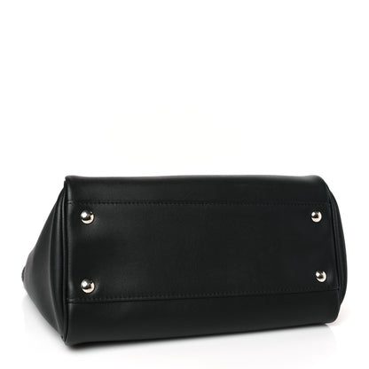Salvatore Ferragamo Calfskin Double Handle Small Nolita Satchel Black 4 of 8