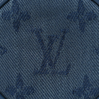 Louis Vuitton Monogram Denim Round Coin Purse Navy 7 of 7