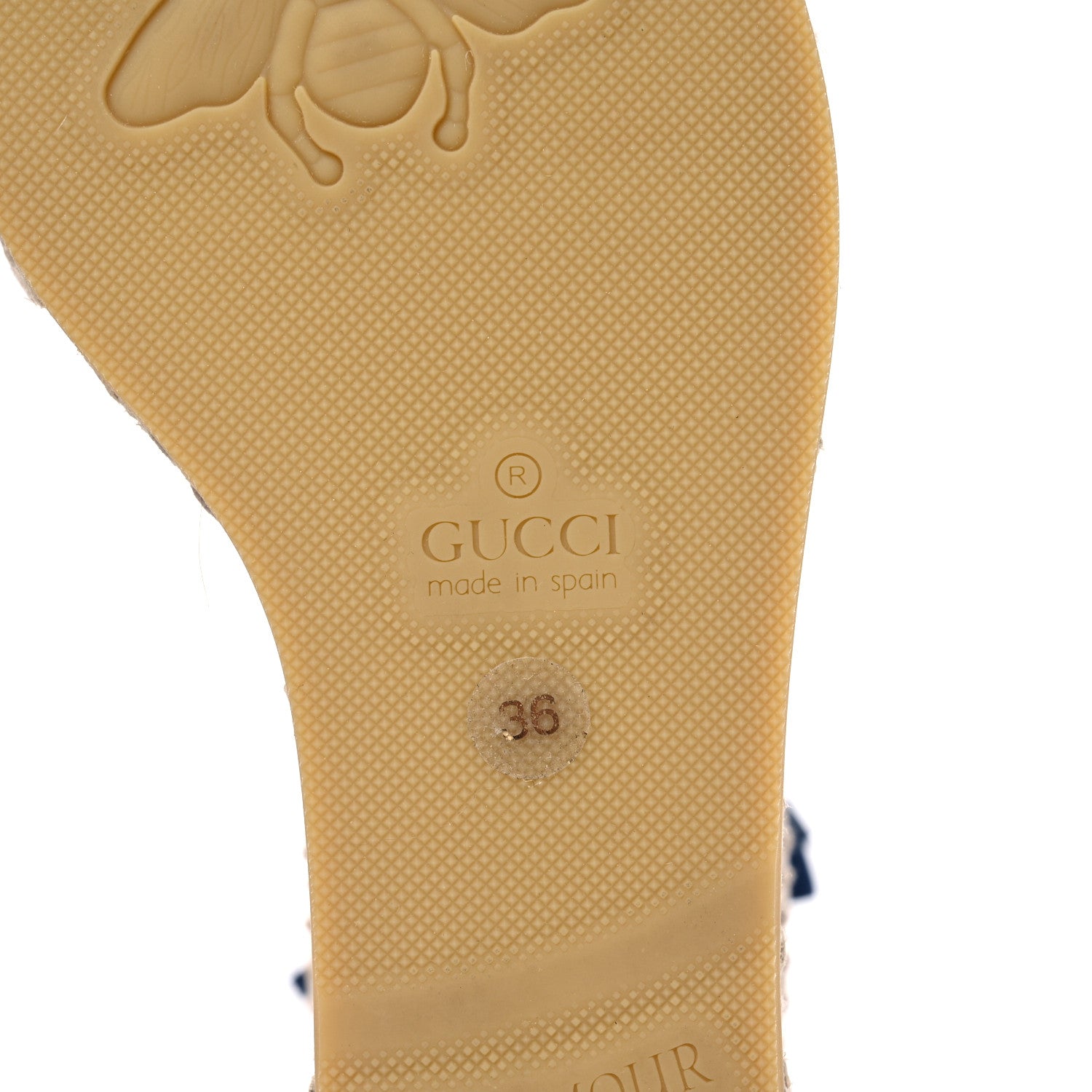 Gucci Canvas Sylvie Web Ankle Wrap Espadrille Wedge Sandals 36 Mystic White Hibiscus Red Maritime 6 of 12