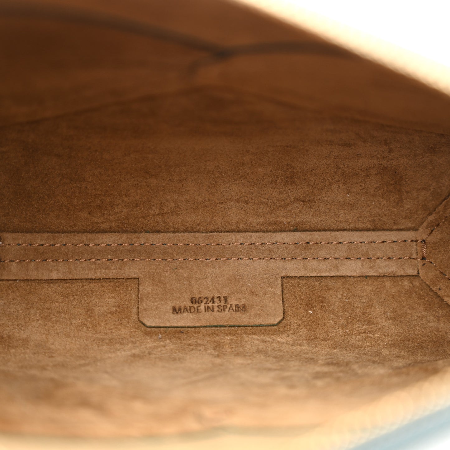 Shiny Calfskin Puzzle Fold Pouch Vetiver