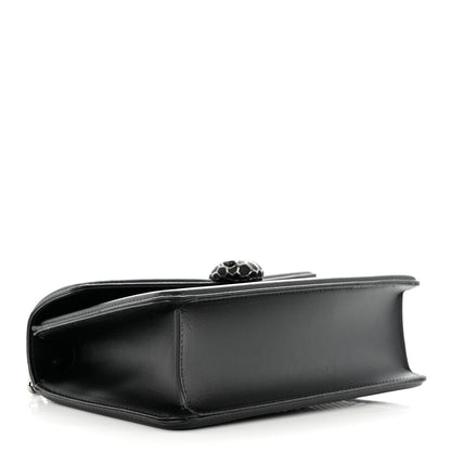Bulgari Quilted Nappa Smooth Calfskin Serpenti Forever Diamond Blast Shoulder Bag Black 5 of 10