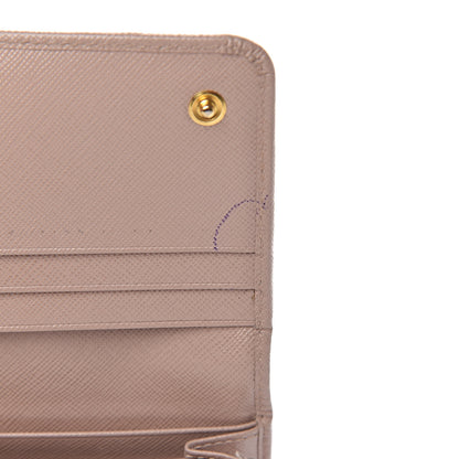 Prada Saffiano Metal Continental Flap Wallet Cammeo 13 of 14
