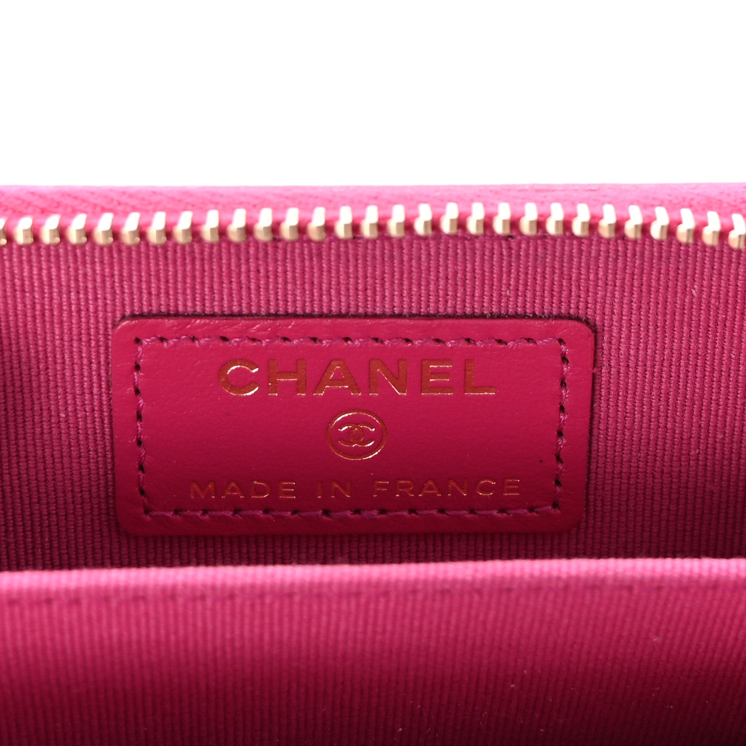 Chanel Caviar Quilted Zip Coin Purse Fuchsia 6 of 8