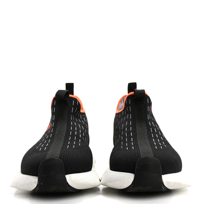 Hermes Technical Canvas Goatskin Womens Eclair Sneakers 38.5 Black 3 of 14