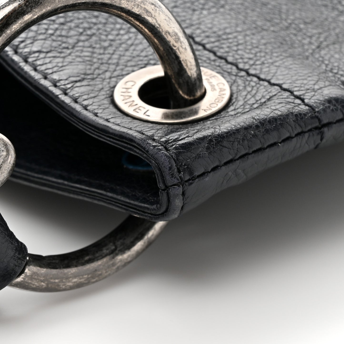 Calfskin Oser Sans Poser Messenger Dark Navy