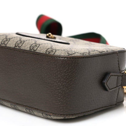 Gucci GG Supreme Monogram Web Neo Vintage Shoulder Bag Beige New Acero Crop 10 of 11