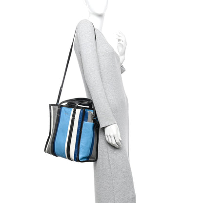 Balenciaga Veau Arena Multicolore S Bazar Shopper Tote Bleu Gris White Black 2 of 13