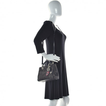 Christian Dior Metallic Tweed Small Diorissimo Black Silver 3 of 11