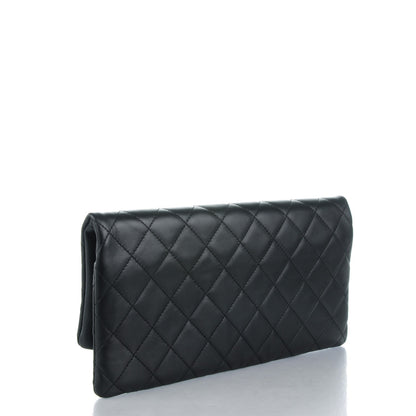 Chanel Lambskin Quilted CC Beauty Clutch Black 3 of 8