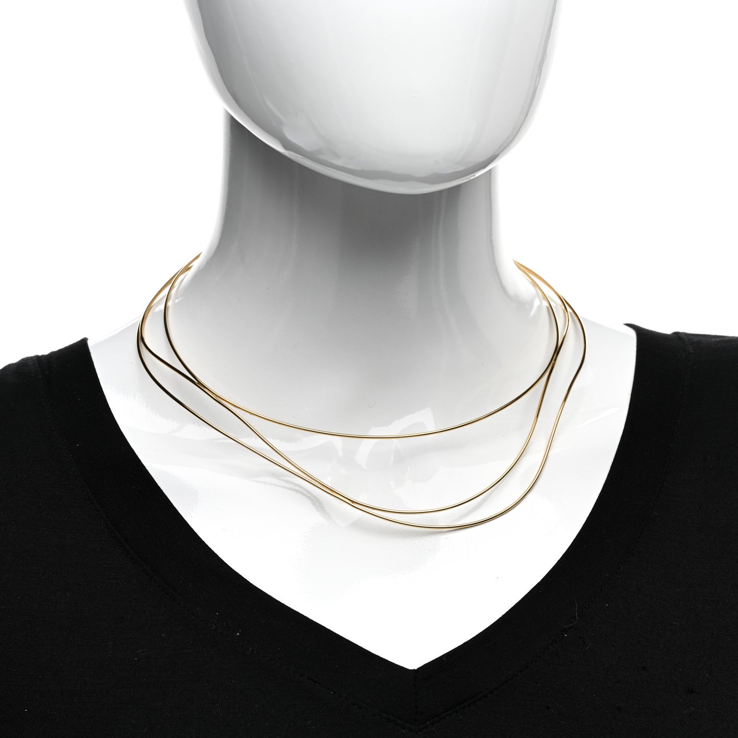 18K Yellow Gold Elsa Peretti Wave Necklace