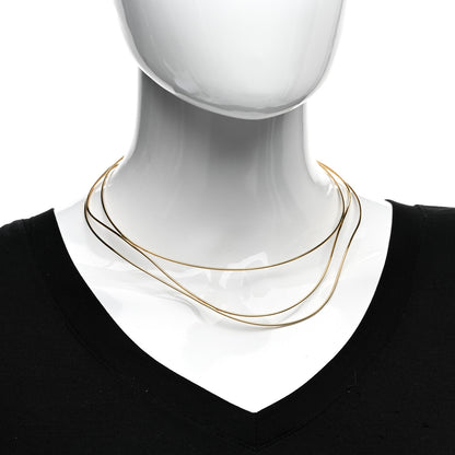 Tiffany 18K Yellow Gold Elsa Peretti Wave Necklace 2 of 4