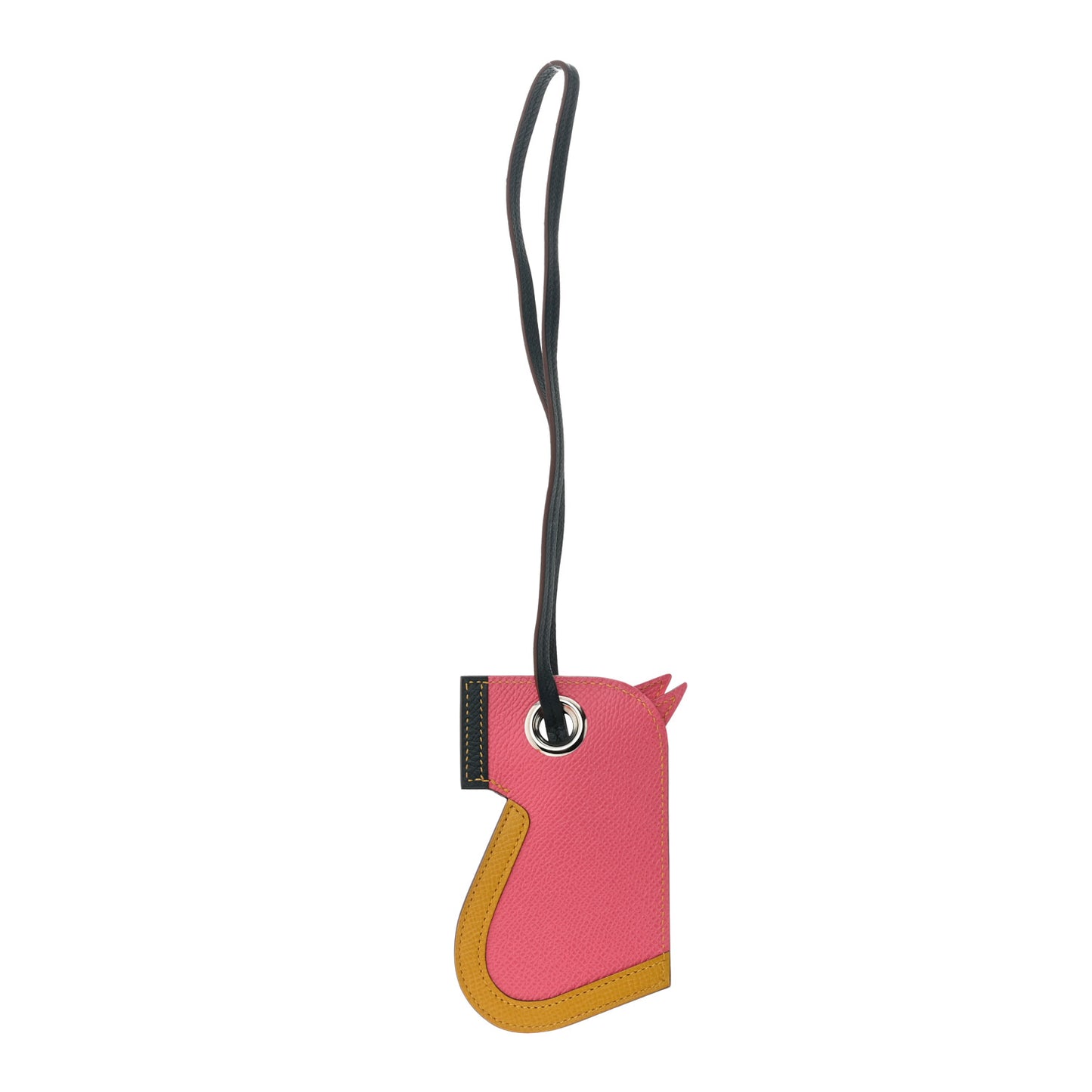 Epsom Camail Key Holder Rose Azalee Ambre Vert
