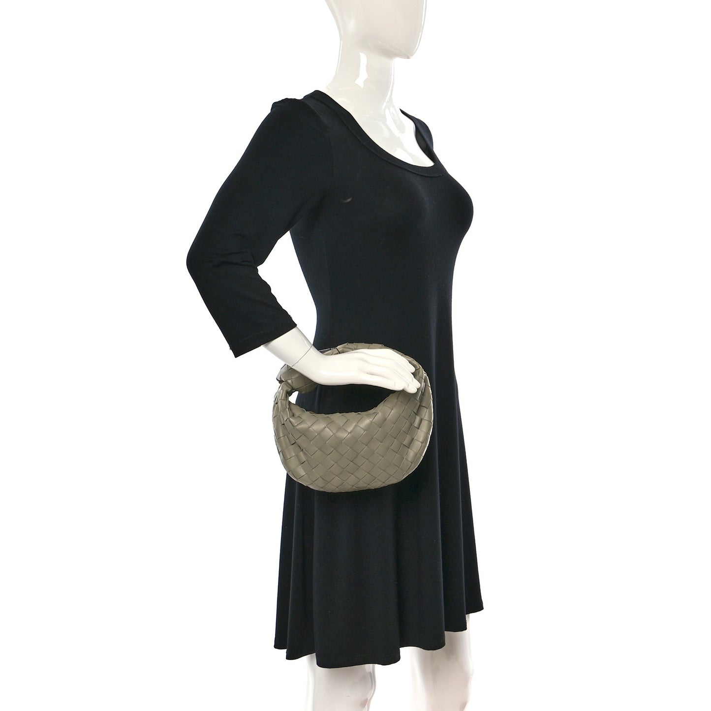Nappa Intrecciato Mini Jodie Travertine