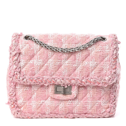 Chanel Tweed Braid Mini Reissue Square Flap Pink 1 of 17
