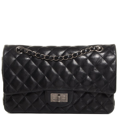 Chanel Washed Lambskin Quilted Hybrid Jumbo Double Flap Black 1 of 8