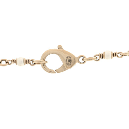 Chanel Pearl Enamel CC Camellia Long Necklace Gold Beige Pink 4 of 4