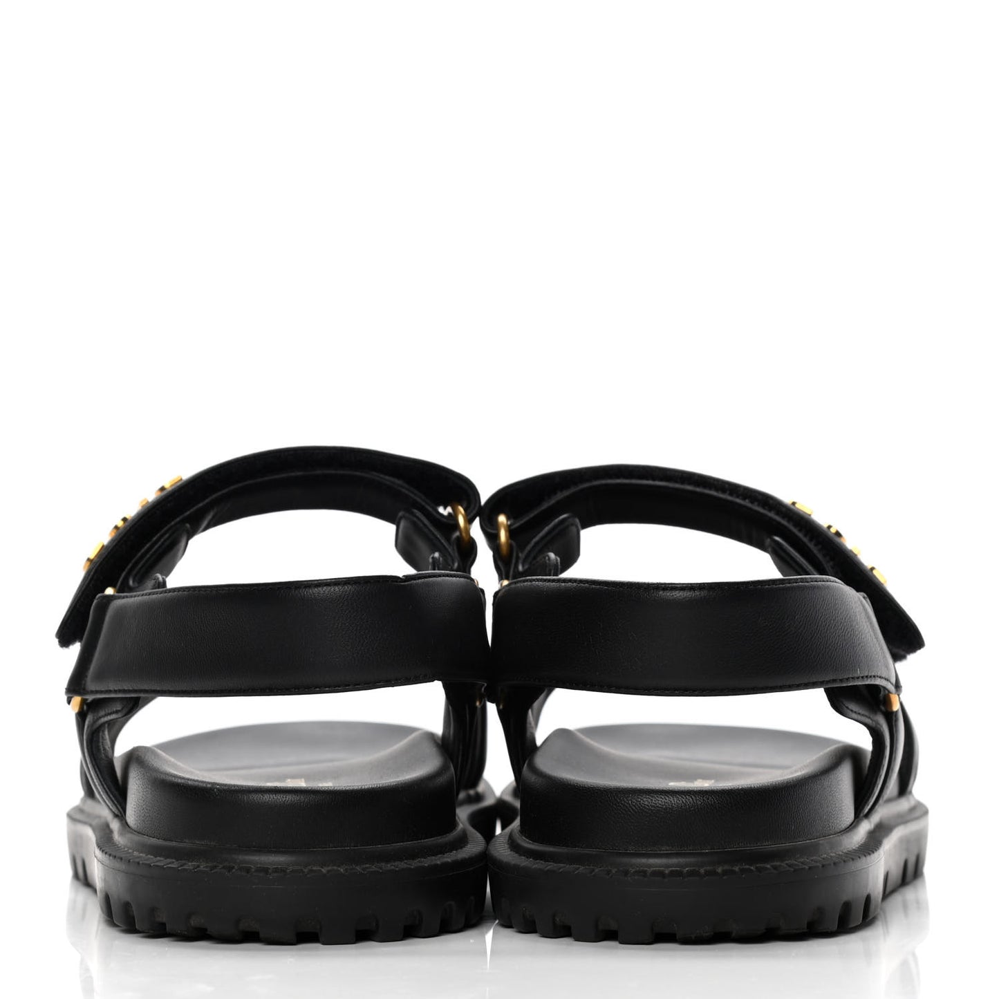 Lambskin Dioract Sandals 40.5 Black