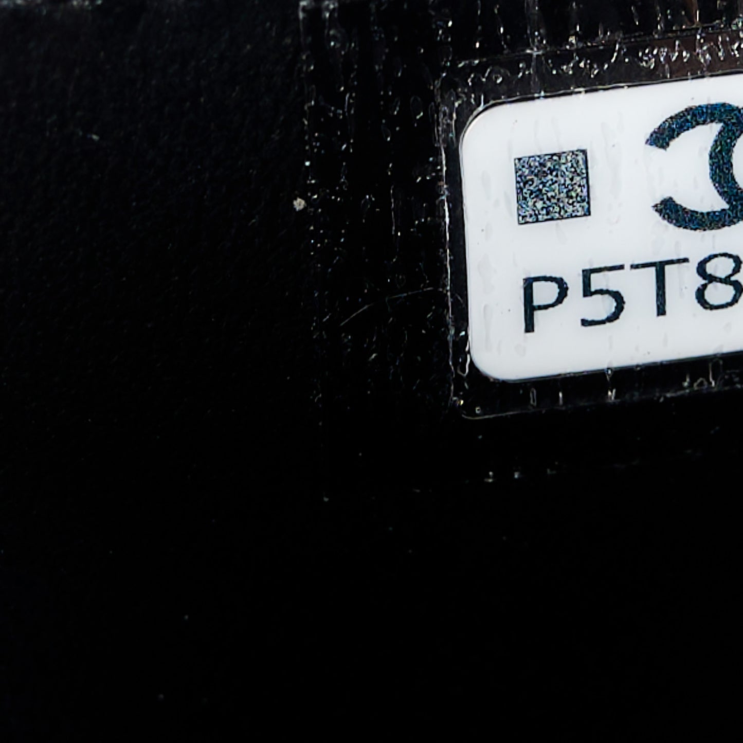 Shiny Aged Calfskin Quilted Mini Nano Kelly Shopper Black