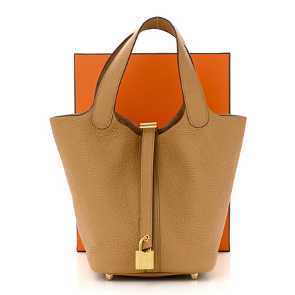 Hermes Taurillon Clemence Picotin Lock 18 PM Biscuit 11 of 11