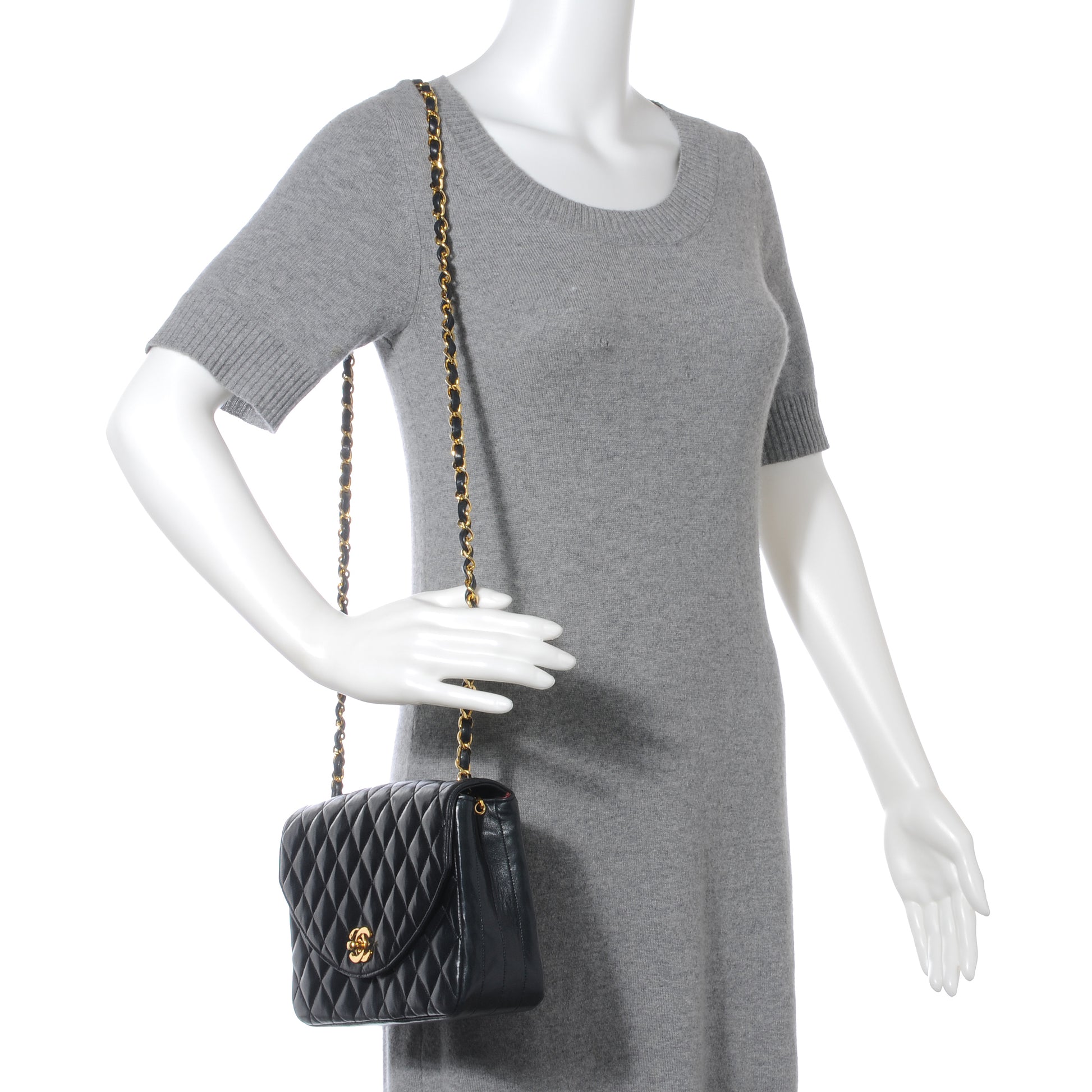Chanel Lambskin Small Single Flap Black 2 of 8