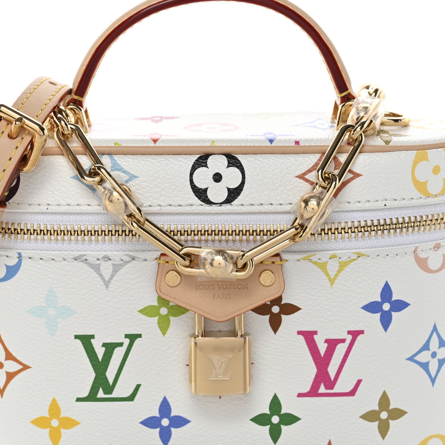 Louis Vuitton LV x TM Monogram Multicolor Vanity Chain Pouch White 7 of 9