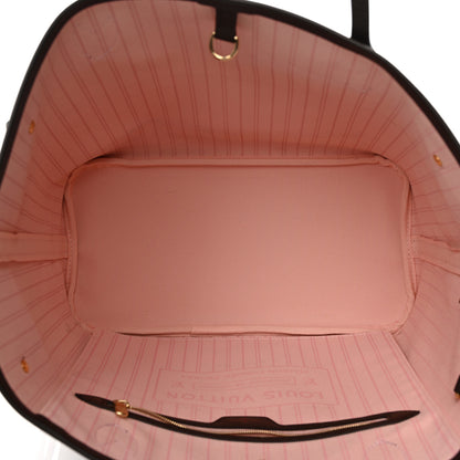 Louis Vuitton Damier Ebene Neo Neverfull MM Rose Ballerine 6 of 12