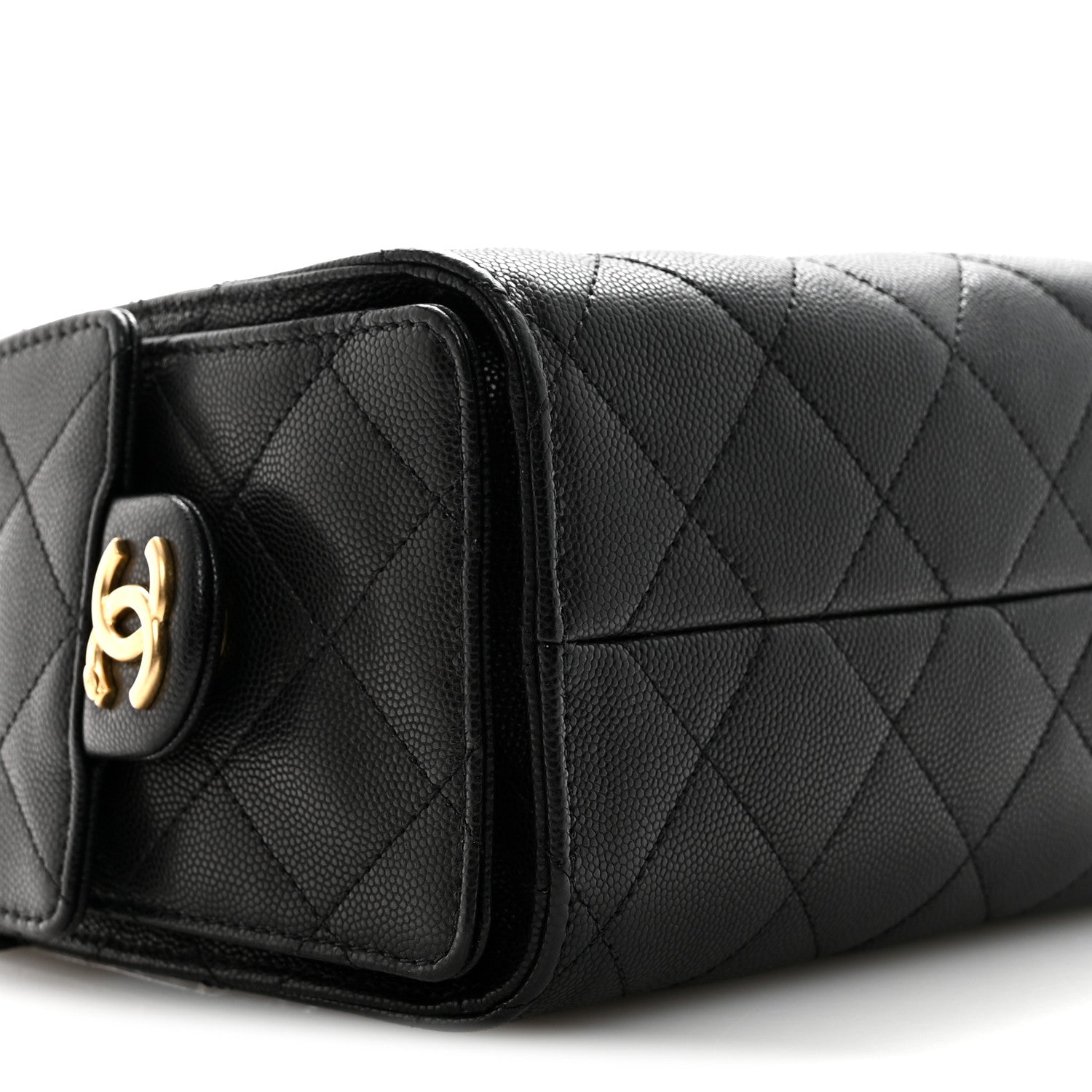 Chanel Caviar Quilted Mini Chanel 25 Handbag Black 9 of 11