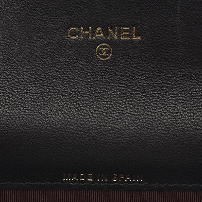 Chanel Aged Calfskin Quilted Reissue Flap Card Holder Black 5 of 8