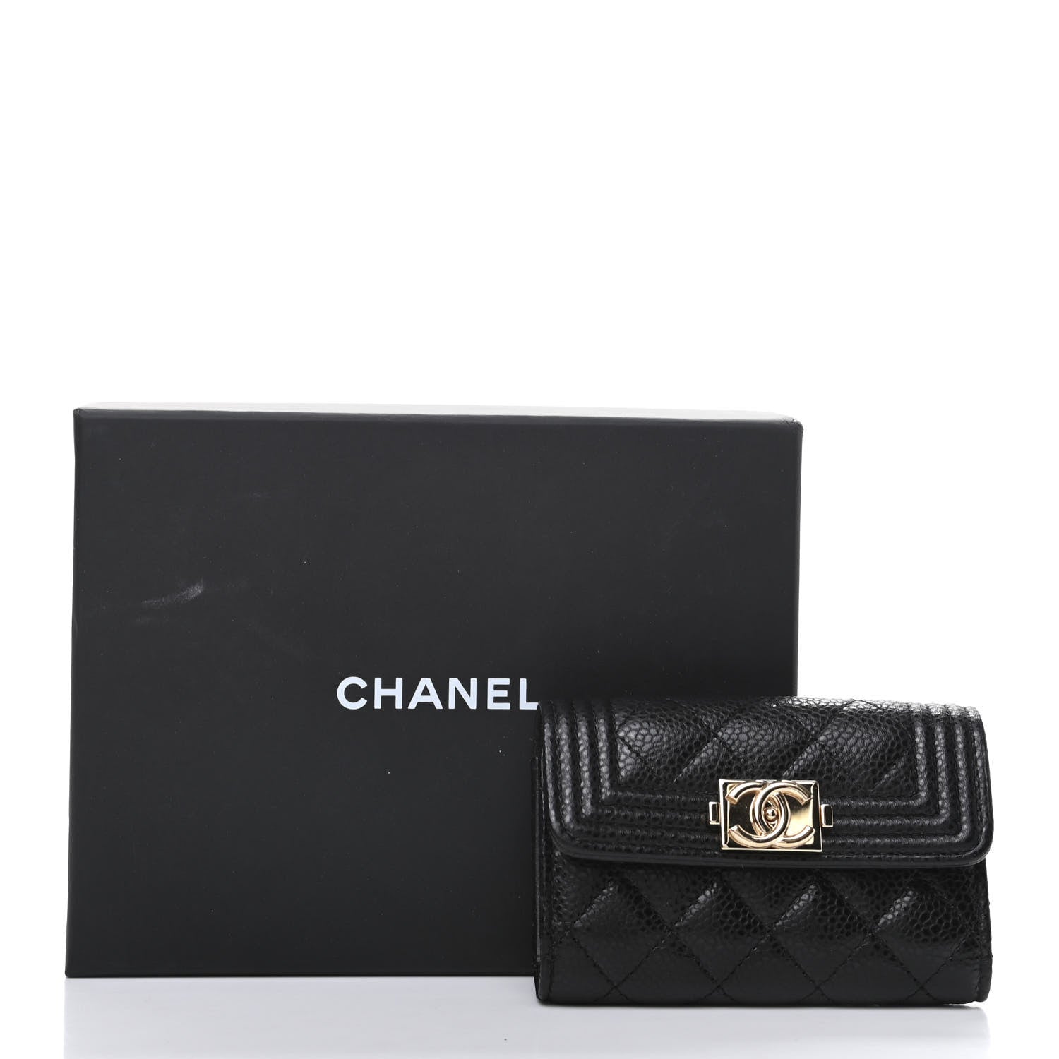 Chanel Caviar Quilted 4 Key Holder Boy Flap Black 11 of 11