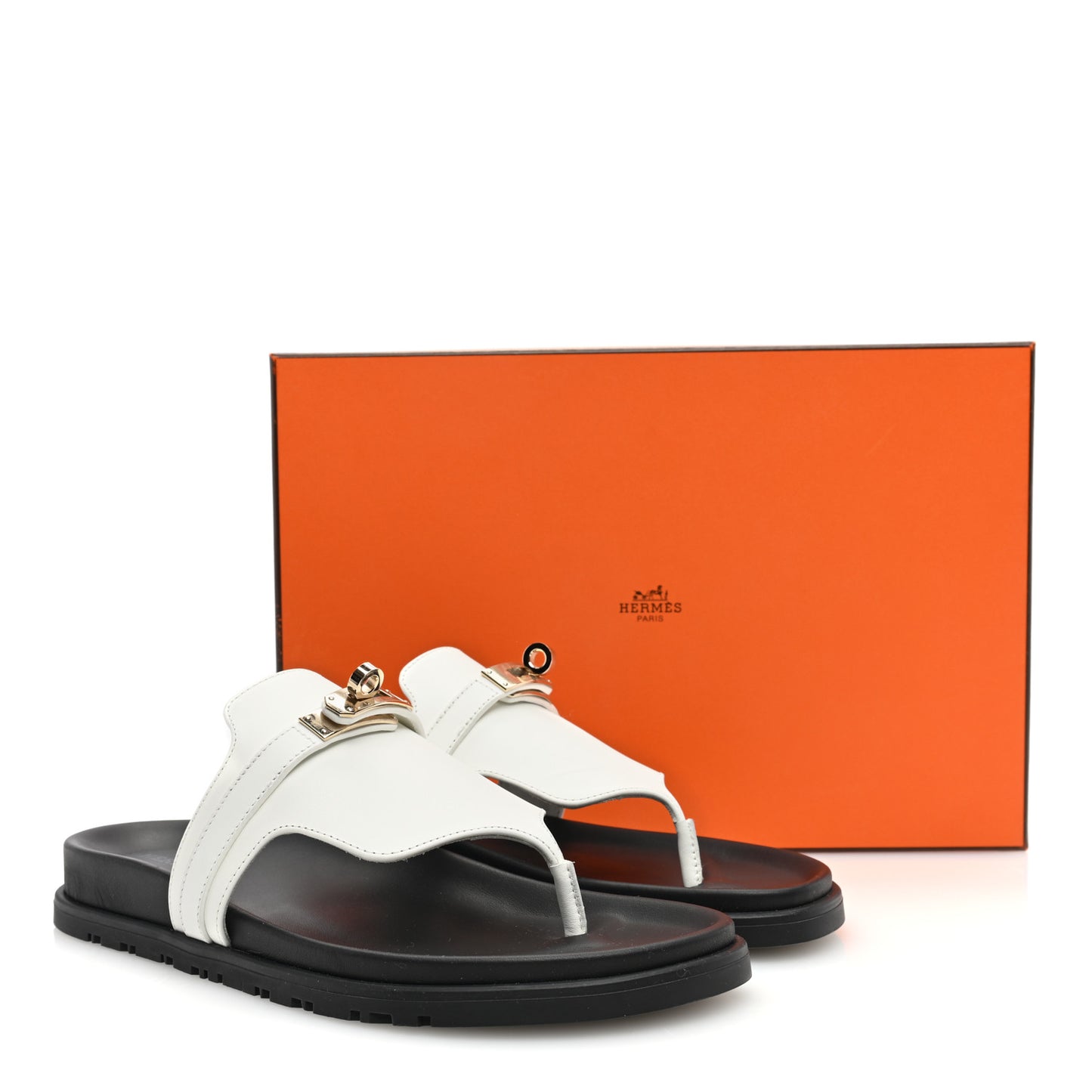 Calfskin Womens Empire Sandals 37 White