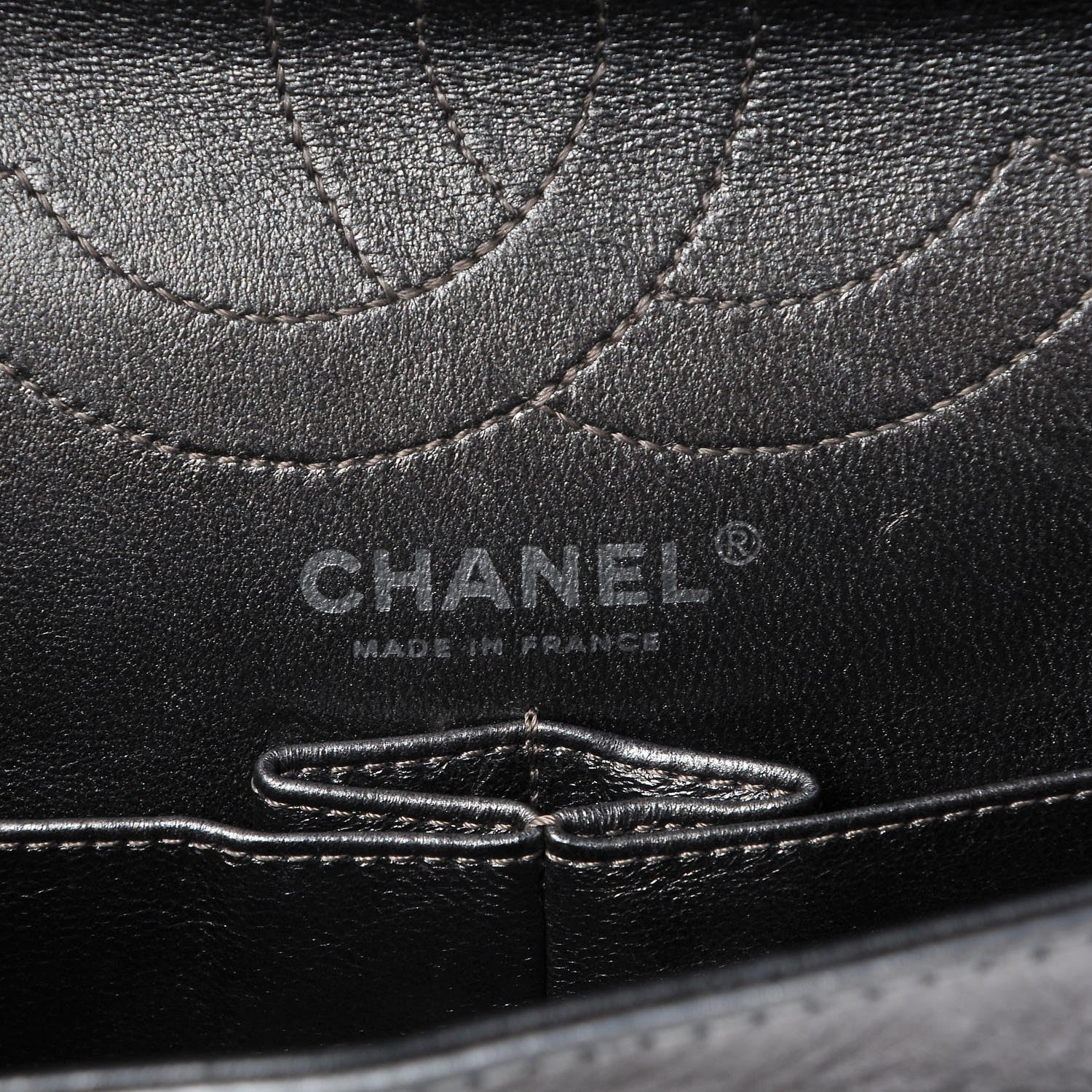 Chanel Metallic Aged Calfskin Quilted 2.55 Reissue 226 Flap Dark Silver 6 of 7