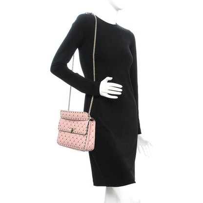 Valentino Garavani Nappa Medium Rockstud Spike Shoulder Bag Water Rose 2 of 7