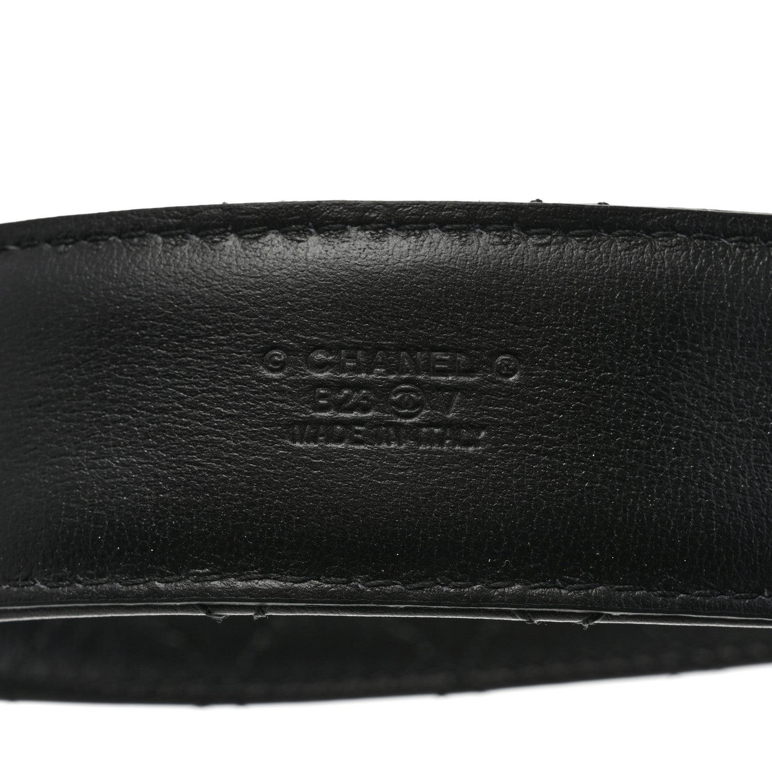 Chanel Lambskin CC Chain Belt 80 32 Black 3 of 7