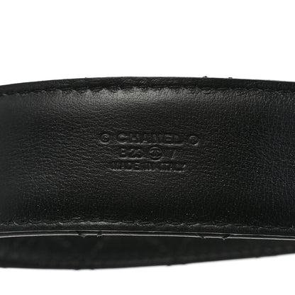 Chanel Lambskin CC Chain Belt 80 32 Black 3 of 7