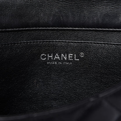Chanel Lambskin Quilted Clutch With Chain Flap Black 8 of 10