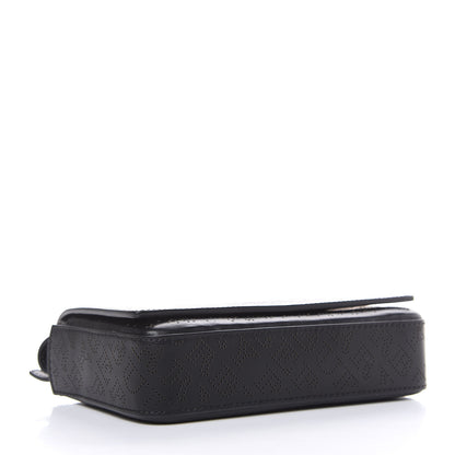 Burberry Calfskin Perforated Logo Hampshire Crossbody Black 5 of 13